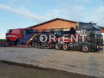 Transport agabaritic combină agricolă Danemarca – Bucureşti